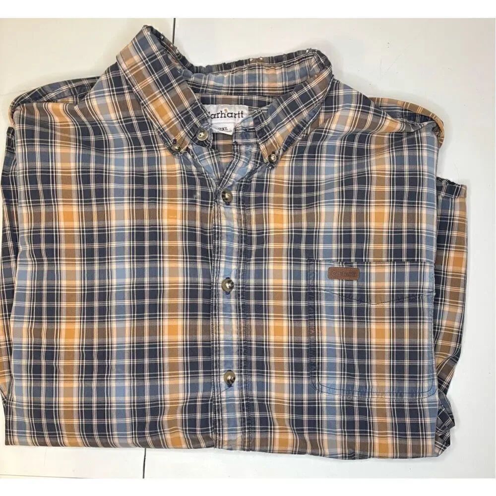 Carhartt Long Sleeve Button Up Shirt Size 2XL
